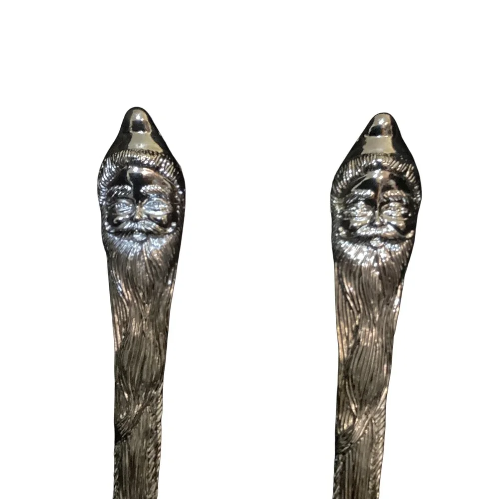International Silver Company Santa Claus Serving Spoon and Fork Set NOB